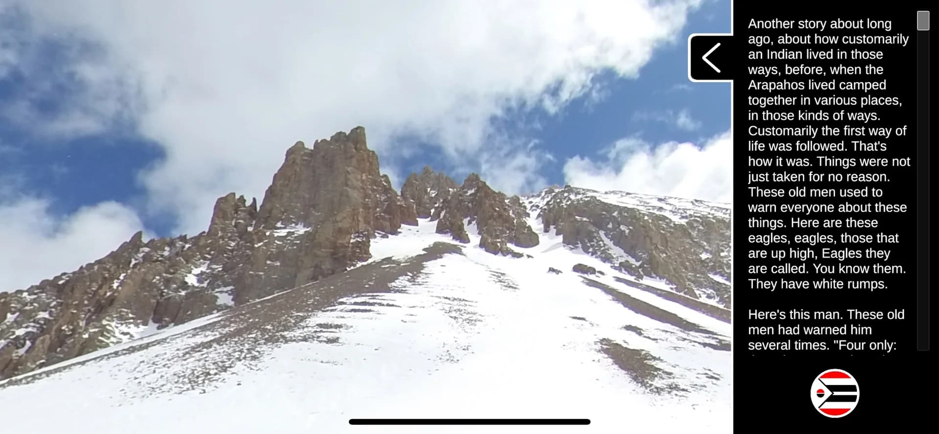 The Arapaho Four Hills of Life Application